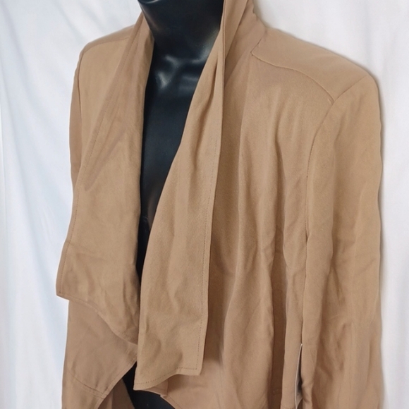 NWT Daily Thread Camel Blazer 3/4 Sleeve, open front, Size M - Picture 2 of 7